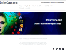 Tablet Screenshot of onlinecurso.com
